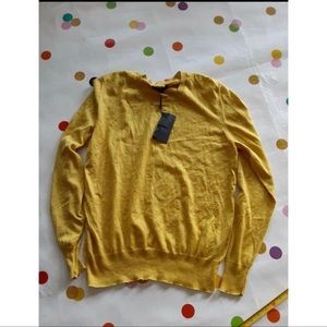 Burberry Prorsum Lichen Yellow Sweater size XL cashmere